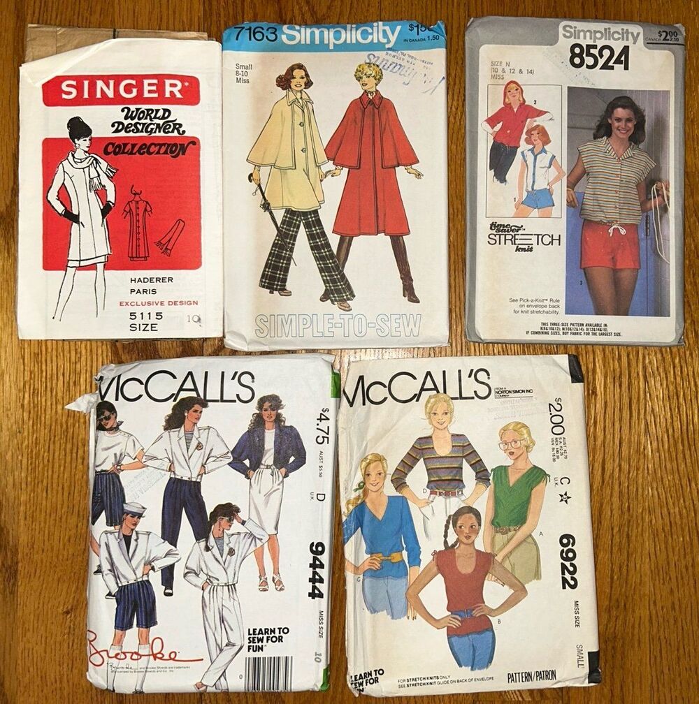Vintage sewing patterns lot Simplicity McCalls